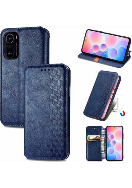 Xıaomı Redmi Için Kılıf K40 Pro Zarif Iş Deri Kılıf Cüzdan Çevirin (Yurt Dışından)