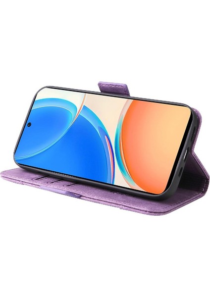 Onur X8 5g Için Kılıf Cüzdan Kapak Çevirin Tpu Deri Manyetik Kart Yuvaları (Yurt Dışından)