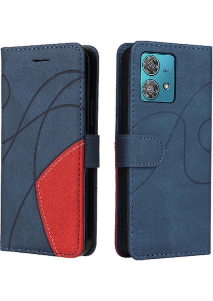 Motorola Kenar 40 Neo 5g Pu Deri Flip Folio Kılıf Kickstand ile (Yurt Dışından)