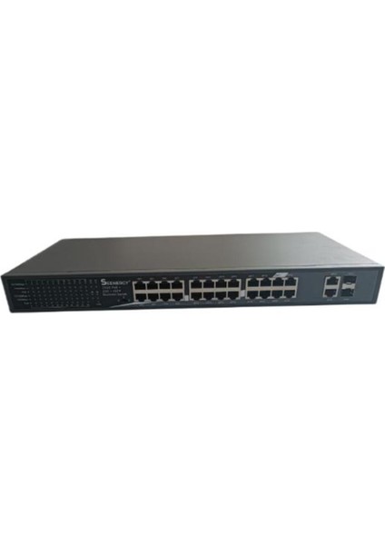 SE-1024G+2GE2S 24 Port Poe Switch / 24 Poe 10/100/1000 Mbps 2 Sfp 1000 Mbps