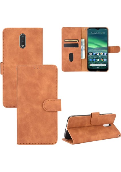 Nokia 2.3 Için Kılıf Tam Koruma Deri Folio Flip Case Koruyucu (Yurt Dışından)