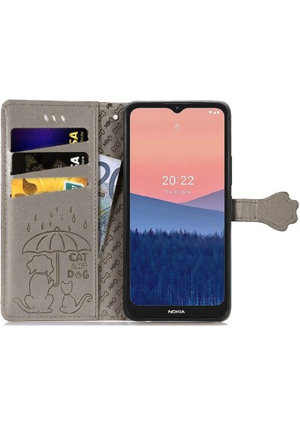 Nokia C21 Darbeye Karikatür Hayvanlar Için Kılıf Kapak Çevirin Deri Kılıf (Yurt Dışından) fırsatları
