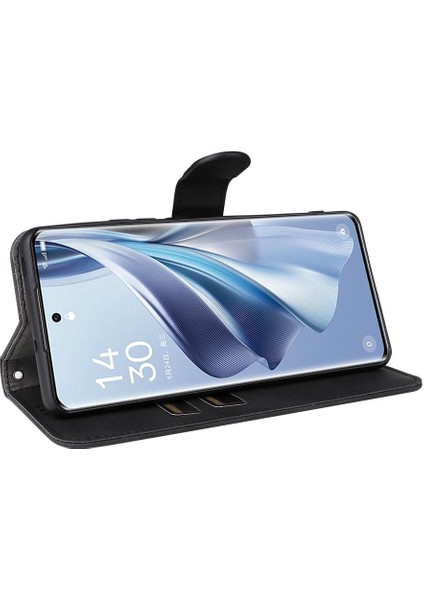 Oppo RENO10 Pro 5g Için Kılıf Tam Koruma Deri Folio Flip Case Kartı (Yurt Dışından)