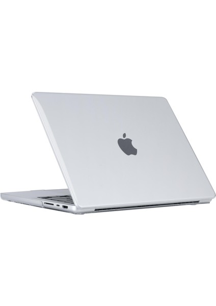 MacBook Pro 14 M3 2024 Kılıf Koruyucu Kapak 14.2" A2992 / A2918 Uyumlu Şeffaf Parlak Hava Kanallı