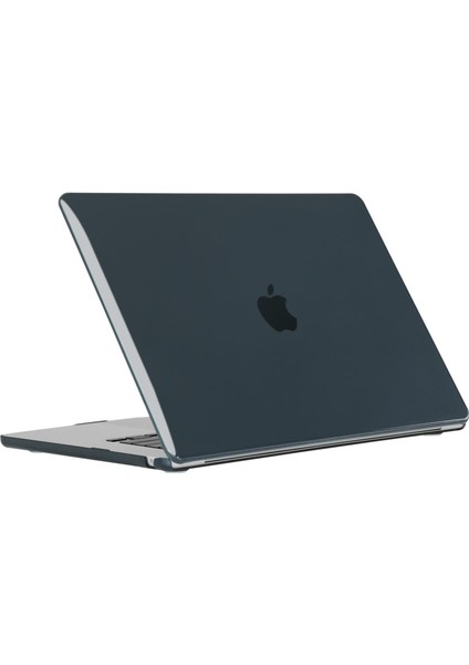 MacBook Air 15 M3 / M4 A3114 / A3241 15.3" Uyumlu Kılıf Koruyucu Kapak Parlak Şeffaf Tasarım Hava Kanallı modelleri