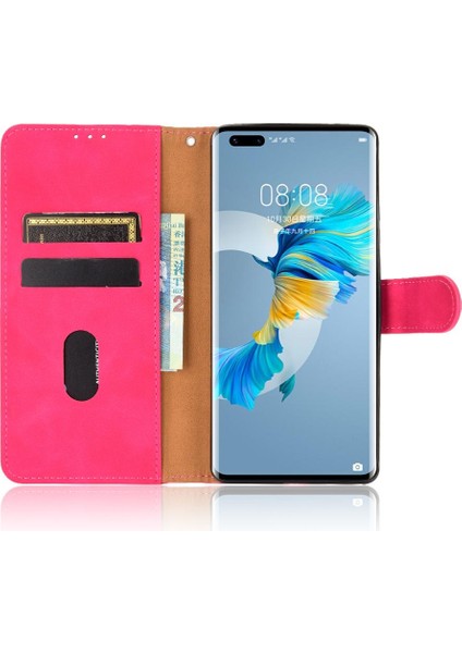 Kart Sahibi ile Huawei Mate 40 Pro Deri Folio Flip Case Için Kılıf (Yurt Dışından)