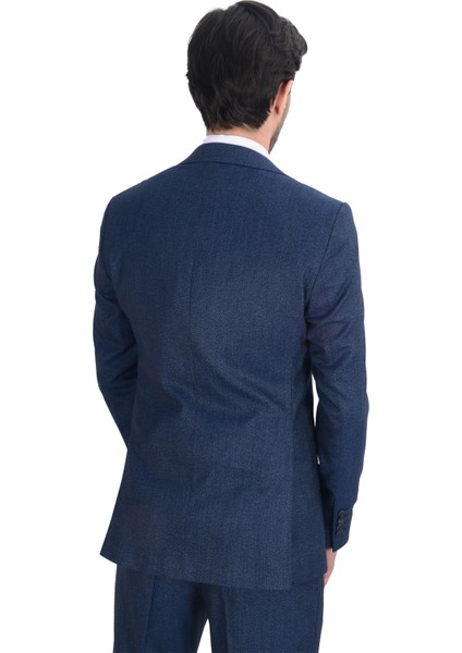 Cengiz Inler Nokta Desen Yelekli Erkek Takım Elbise