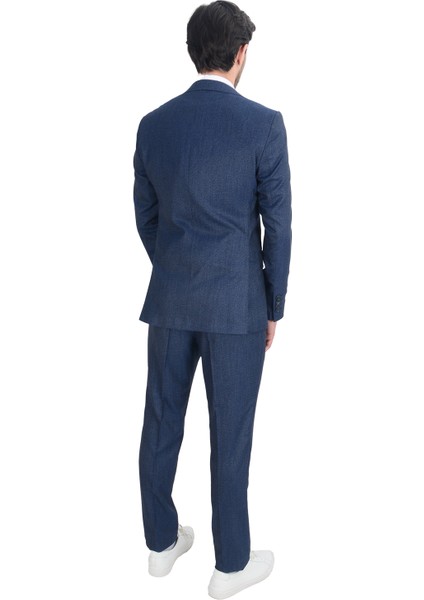 Cengiz Inler Nokta Desen Yelekli Erkek Takım Elbise modelleri