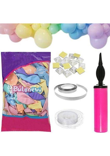 Makaron Zincir Balon Yapma Seti 5 Parça