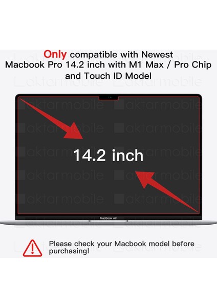 MacBook Pro 14 M3 / M4 Ekran Koruyucu 14.2" A3112 / A3185 / A3401 / A2992 / A2918 Uyumlu - 2 Adet - Esnek & Kırılmaz modelleri