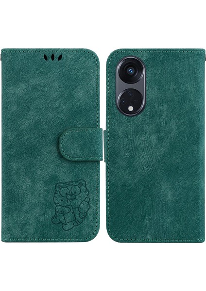 Oppo Için Kılıf Oppo 8t 5g Kart Cep Flip Folio Tutucu Kapak Kabartmalı Sevimli (Yurt Dışından)