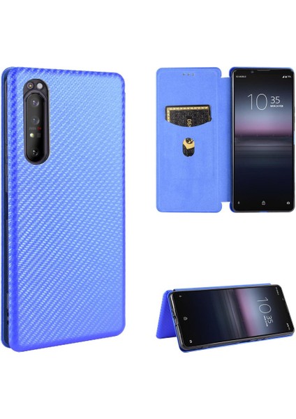 Kart Tutucu Kickstand ile Sony Xperia 1 Ii Tam Koruma Için Kılıf (Yurt Dışından)