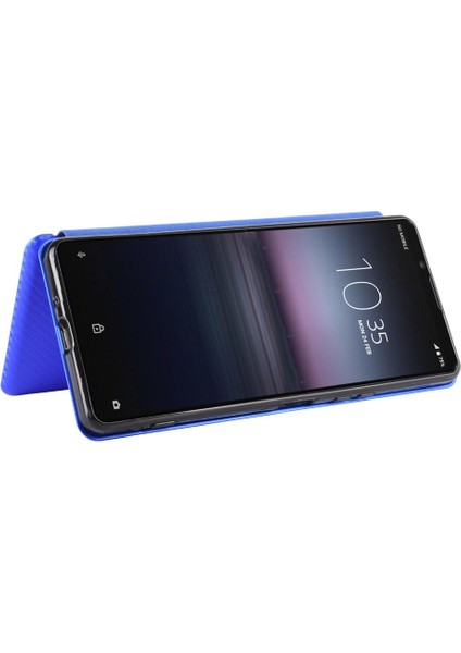 Kart Tutucu Kickstand ile Sony Xperia 1 Ii Tam Koruma Için Kılıf (Yurt Dışından)