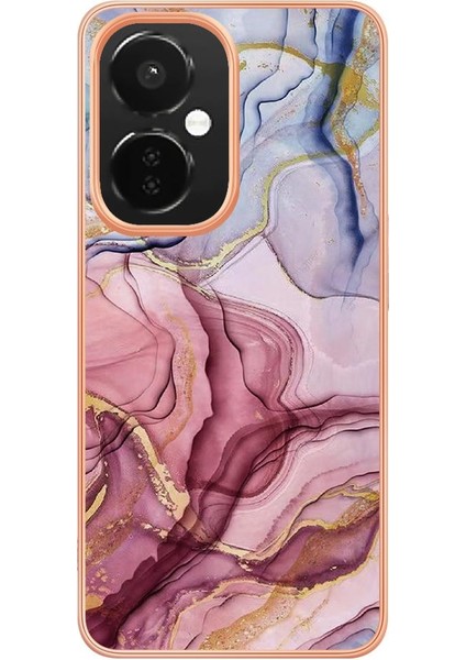 Oneplus Nord Ce 3 5g Kılıf Silikon Tampon Tpu Mermer ile Uyumlu (Yurt Dışından)