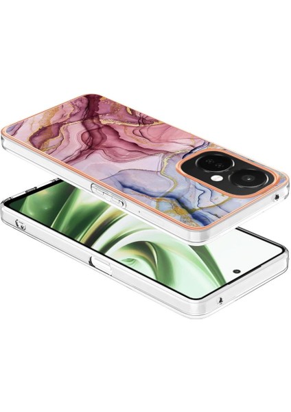 Oneplus Nord Ce 3 5g Kılıf Silikon Tampon Tpu Mermer ile Uyumlu (Yurt Dışından)