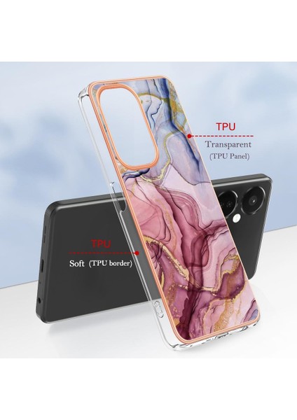 Oneplus Nord Ce 3 5g Kılıf Silikon Tampon Tpu Mermer ile Uyumlu (Yurt Dışından)