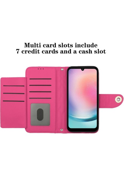 Samsung Galaxy A14 Için Kılıf 4g/5g Cüzdan Kapak Darbeye Şık Kart (Yurt Dışından)