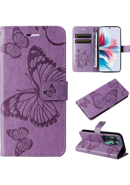 Oppo Için Kılıf Oppo 11F 5g Manyetik Kapak Flip Kickstand Kart Yuvası ile Pu (Yurt Dışından)