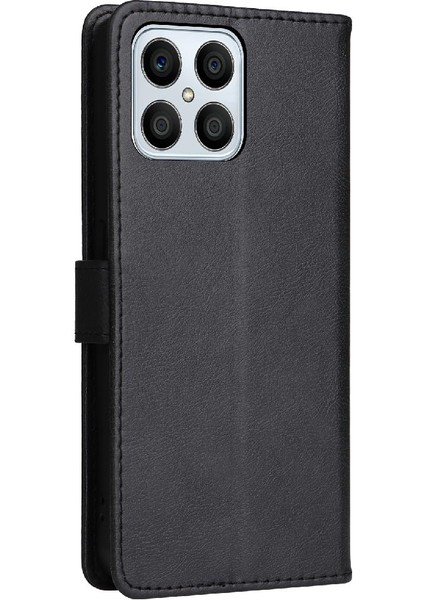 Onur X8 5g Iş Cüzdan Telefon Kılıfı Için Flip Case Klasik Düz Renk (Yurt Dışından)