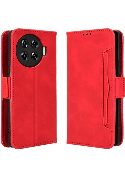 Tecno Spark 20 Pro 4g Deri Cüzdan Kapağı Manyetik Kapatma Için Kılıf (Yurt Dışından)