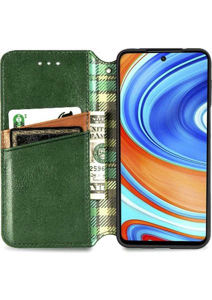 Xıaomı Redmi Not 9 Pro Zarif Iş Deri Kılıf Için Kılıf Çevirin (Yurt Dışından) fiyatları