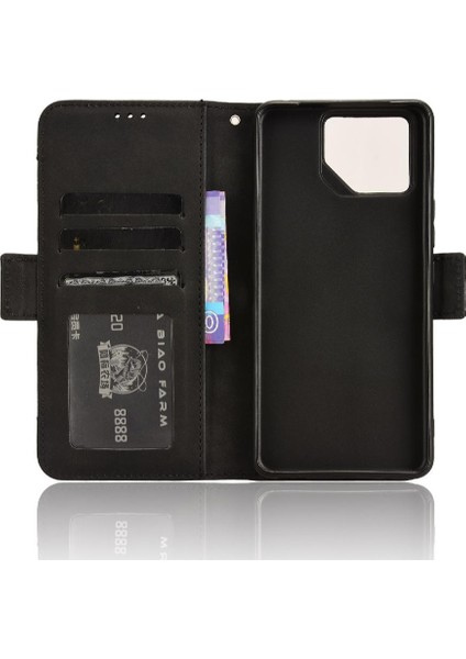 Asus Rog Telefon 8 5g Manyetik Kapatma Deri Cüzdan Kapak Kartı (Yurt Dışından)