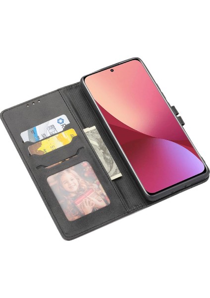 Cüzdan Kılıf Için Xiaomi 12 PRO/12S Pro Kabartmalı Kart Tutucu Manyetik Tüm (Yurt Dışından) indirimleri