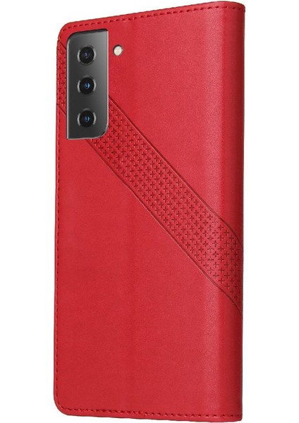 Samsung Galaxy S21 Kickstand Premium Deri Üç Kart Için Flip Case (Yurt Dışından) indirimleri