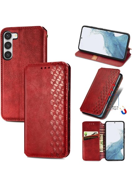 Samsung Galaxy S23 Kılıf Için Kılıf Moda Tasarımı Zarif Flip (Yurt Dışından)