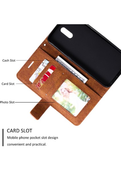 Nokıa 2.3 Için Kılıf Pu Deri Cüzdan Flip Folio Manyetik Kart Tutucu (Yurt Dışından)
