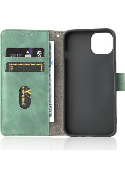 Kart Tutucu Kickstand ile iphone 13PRO Deri Folio Flip Case Için Kılıf (Yurt Dışından)