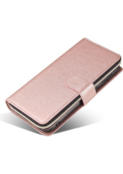 Samsung Galaxy A30/A20 Flip Kapak Kart Tutucu Fermuar Cep Vaka (Yurt Dışından)