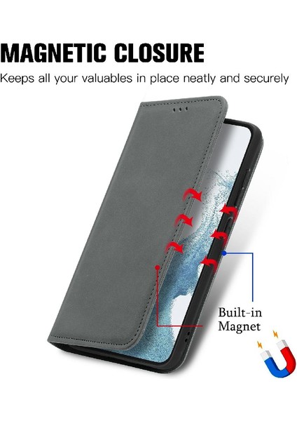 Samsung S23 Için Kılıf Cüzdan Kapak Çevirin Kılıf Darbeye Basit (Yurt Dışından) fırsatları