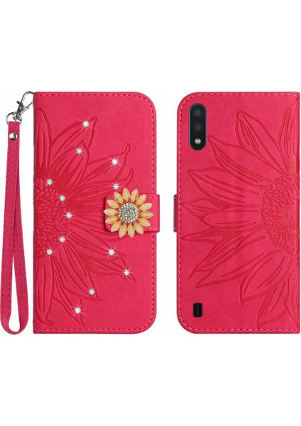Samsung Galaxy A10/M10 Telefon Kılıfı Kart Tutucu Darbeye Tpu Flip (Yurt Dışından)