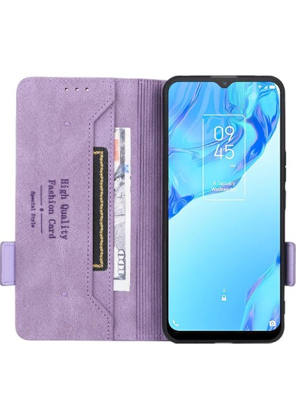 Tcl 20B Tam Koruma Koruyucu Kapak Deri Için Kılıf Folio Flip Case (Yurt Dışından)