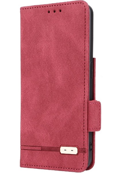 Realme C21Y/C25Y Deri Folio Flip Case Koruyucu Kapak Kartı Için Kılıf (Yurt Dışından)