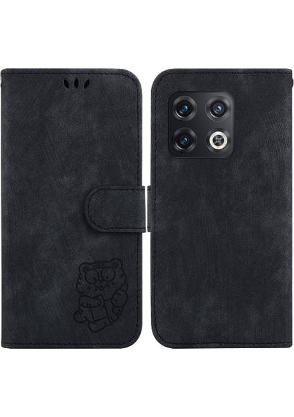 Oneplus 10 Için Kılıf Pro 5g Flip Folio Cüzdan Kılıf Kabartmalı Sevimli Kaplan Kartı (Yurt Dışından)
