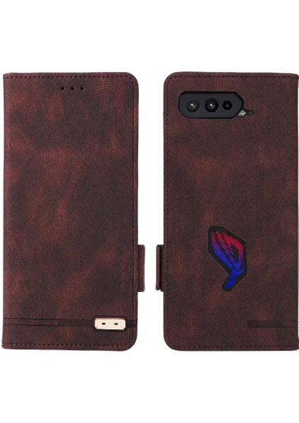 Asus ROG5/ZS673KS Tam Koruma Deri Folio Flip Case ile (Yurt Dışından)