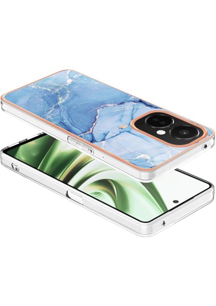 Oneplus Nord Ce 3 5g Kılıf Silikon Tampon Tpu Mermer ile Uyumlu (Yurt Dışından)