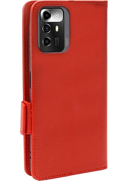 Zte Blade A72 5g Manyetik Kart Yuvaları Tutucu Pu Deri Cüzdan (Yurt Dışından)