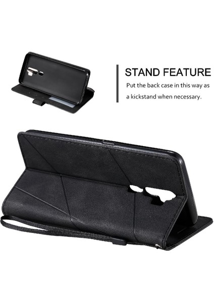 Oppo A5 Için Kılıf 2020/A9 2020 Manyetik Pu Deri Kart Tutucu Kickstand (Yurt Dışından) indirimleri