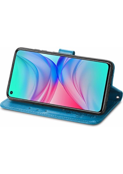 Infinix Sıcak 10 Flip Kapak Için Dört Yapraklı Yonca Deri Kılıf Kısa (Yurt Dışından) modelleri