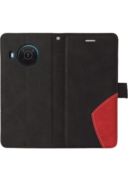 Nokia X10/X20 Pu Deri Flip Folio Kılıf Kickstand Koruyucu (Yurt Dışından)