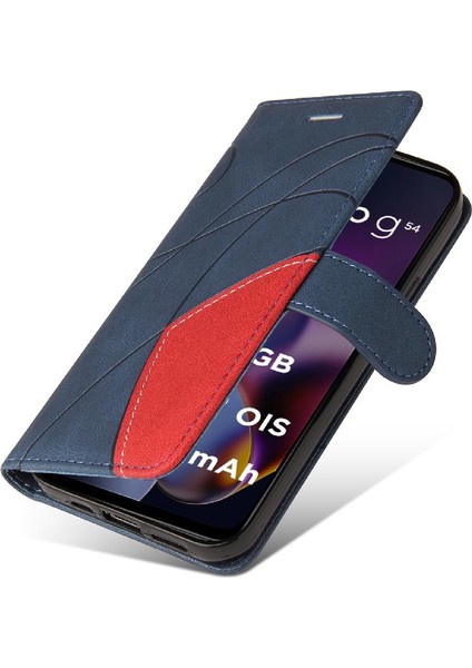 Motorola G54 5g Için Kart Yuvası Standı Iki Renkli Dikiş Pu Flip (Yurt Dışından) fiyatları