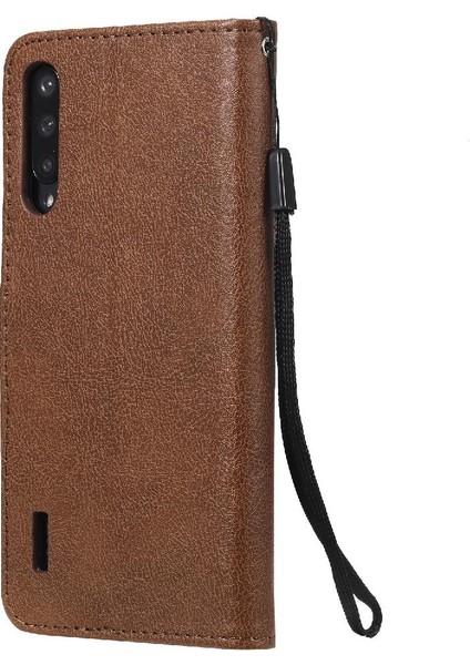 Kart Yuvası ile Xiaomi Mi CC9E Için Flip Case Klasik Katı Renk Yüksek Telefon (Yurt Dışından)