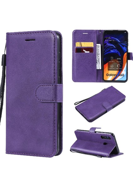 Samsung Galaxy A60 Için Flip CASE/M40 Yüksek Kaliteli Deri Klasik Katı (Yurt Dışından)