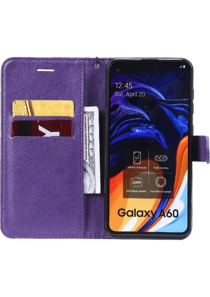 Samsung Galaxy A60 Için Flip CASE/M40 Yüksek Kaliteli Deri Klasik Katı (Yurt Dışından)