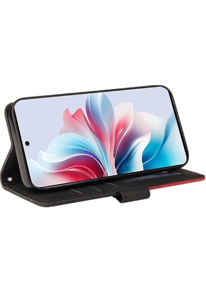 Kart Yuvası Standı ile Oppo Oppo 11F 5g Iki Renkli Dikiş Için Flip Case (Yurt Dışından) indirimleri