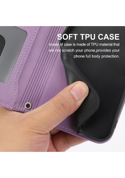 Google Piksel 7 Pro Kickstand Kart Tutucu Için Flip Case Pu Deri Anti (Yurt Dışından)