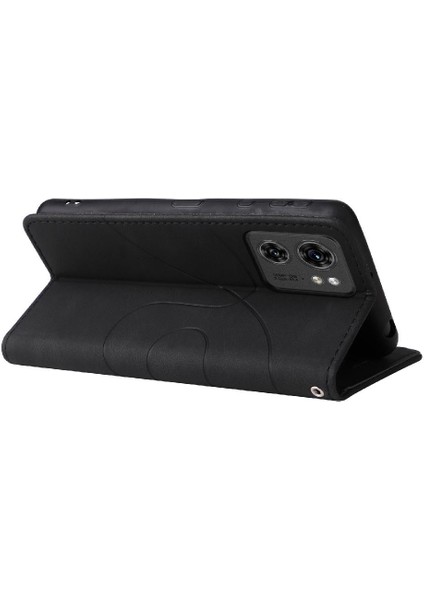 Motorola Kenar 40 5g Kickstand Koruyucu Pu Deri Flip Folio Için Kılıf (Yurt Dışından)